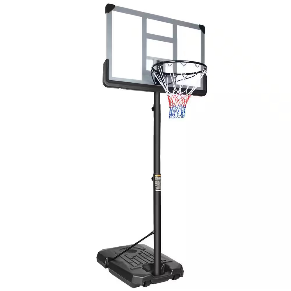 6.6 Ft. to 10 Ft. H Youth System Hoop Adjustment Portable Basketball Hoop Basketball System with Wheels