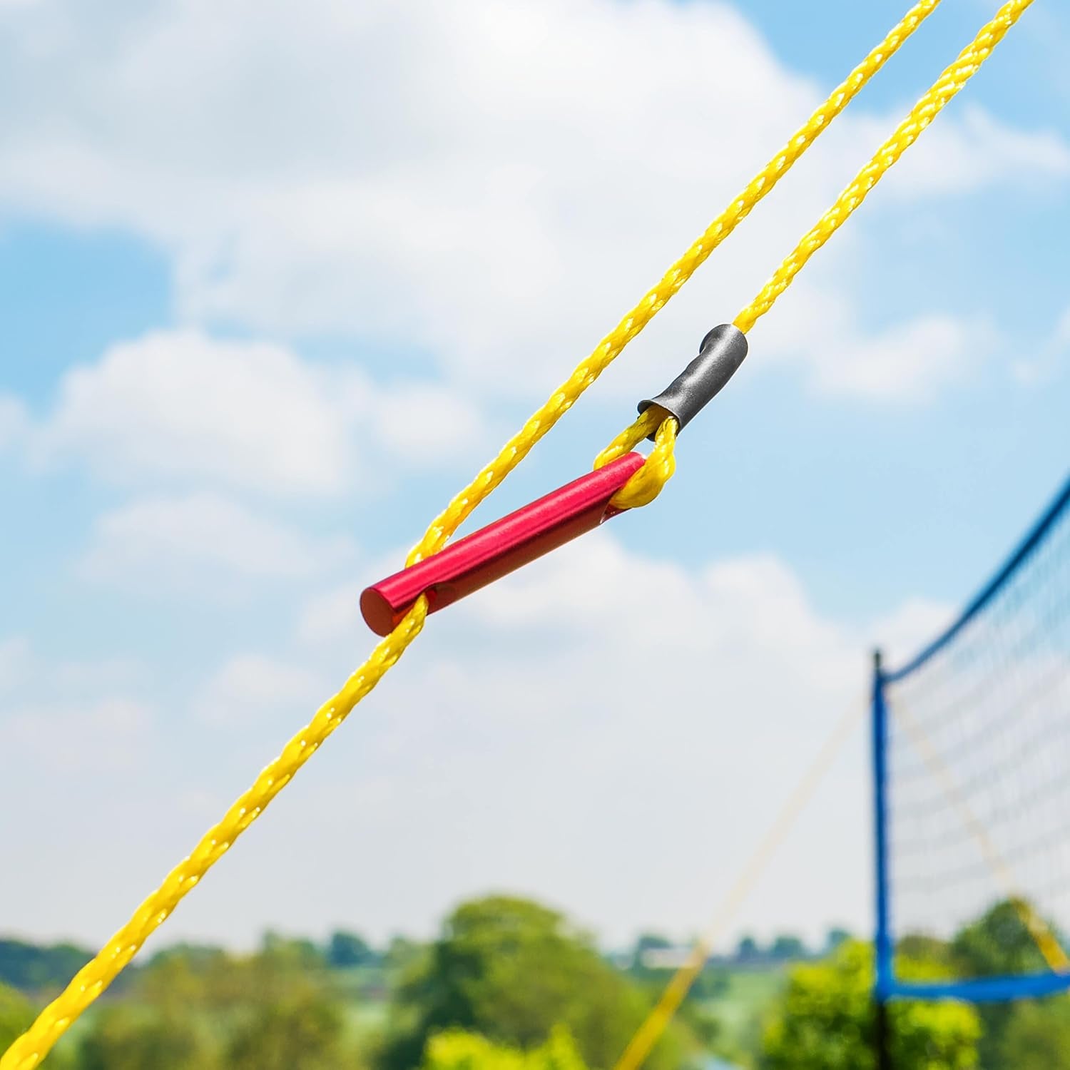 Portable Volleyball Sets [Beach or Standard] | Volleyball Training Equipment - Volleyball Posts, FIVB Nets, Guy Ropes & Carry Bag | Volleyball Net Outdoor