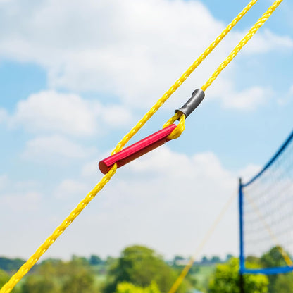 Portable Volleyball Sets [Beach or Standard] | Volleyball Training Equipment - Volleyball Posts, FIVB Nets, Guy Ropes & Carry Bag | Volleyball Net Outdoor