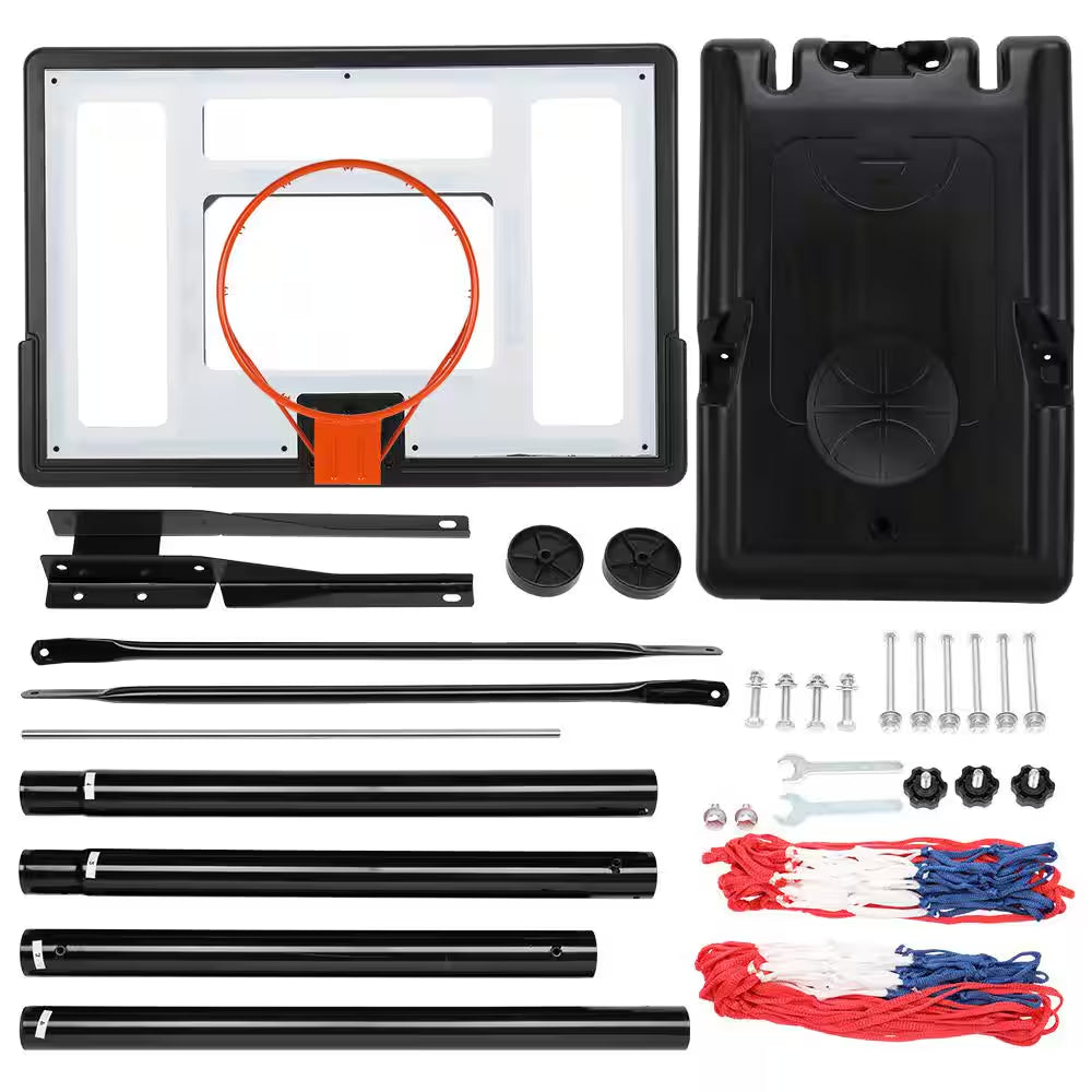 7 Ft. to 10 Ft. H Adjustment Portable Basketball Hoop Basketball System for Adults and Teenagers YJ