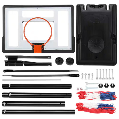 7 Ft. to 10 Ft. H Adjustment Portable Basketball Hoop Basketball System for Adults and Teenagers YJ