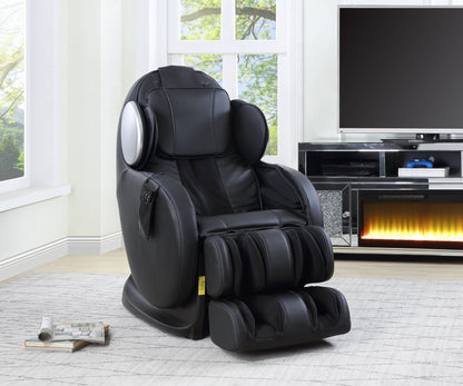 Pacari Synthetic Power 2D Massage Chair with Faux Leather - Black or Dark Brown