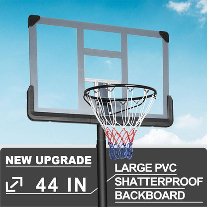 6.6 Ft. to 10 Ft. H Youth System Hoop Adjustment Portable Basketball Hoop Basketball System with Wheels