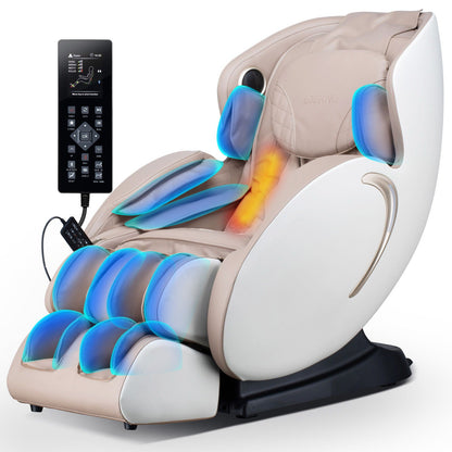 3D Zero Gravity Massage Chair with Full Body Shiatsu - Black or Beige