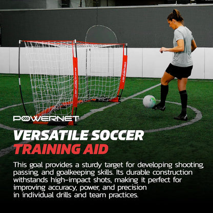 Soccer Goal for Backyard, 3Mx2M / 6X4 / 8X4 / 12X6 / 14X7 /18.5X6.5 / 21X7 / 24 X 8 Portable Soccer Net, Sports & Outdoors Training Equipment, Quick Setup 1 Goal & Zipper Storage Bag