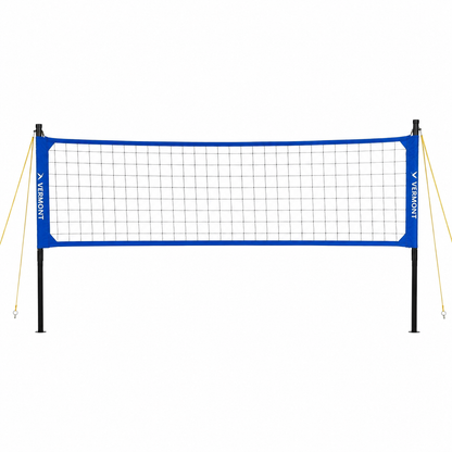 Portable Volleyball Set with Adjustable Telescopic Posts and Carry Bag