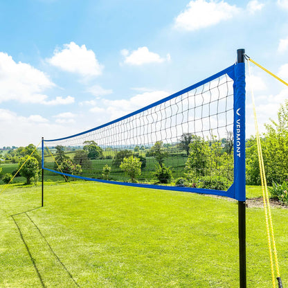 Portable Volleyball Sets [Beach or Standard] | Volleyball Training Equipment - Volleyball Posts, FIVB Nets, Guy Ropes & Carry Bag | Volleyball Net Outdoor