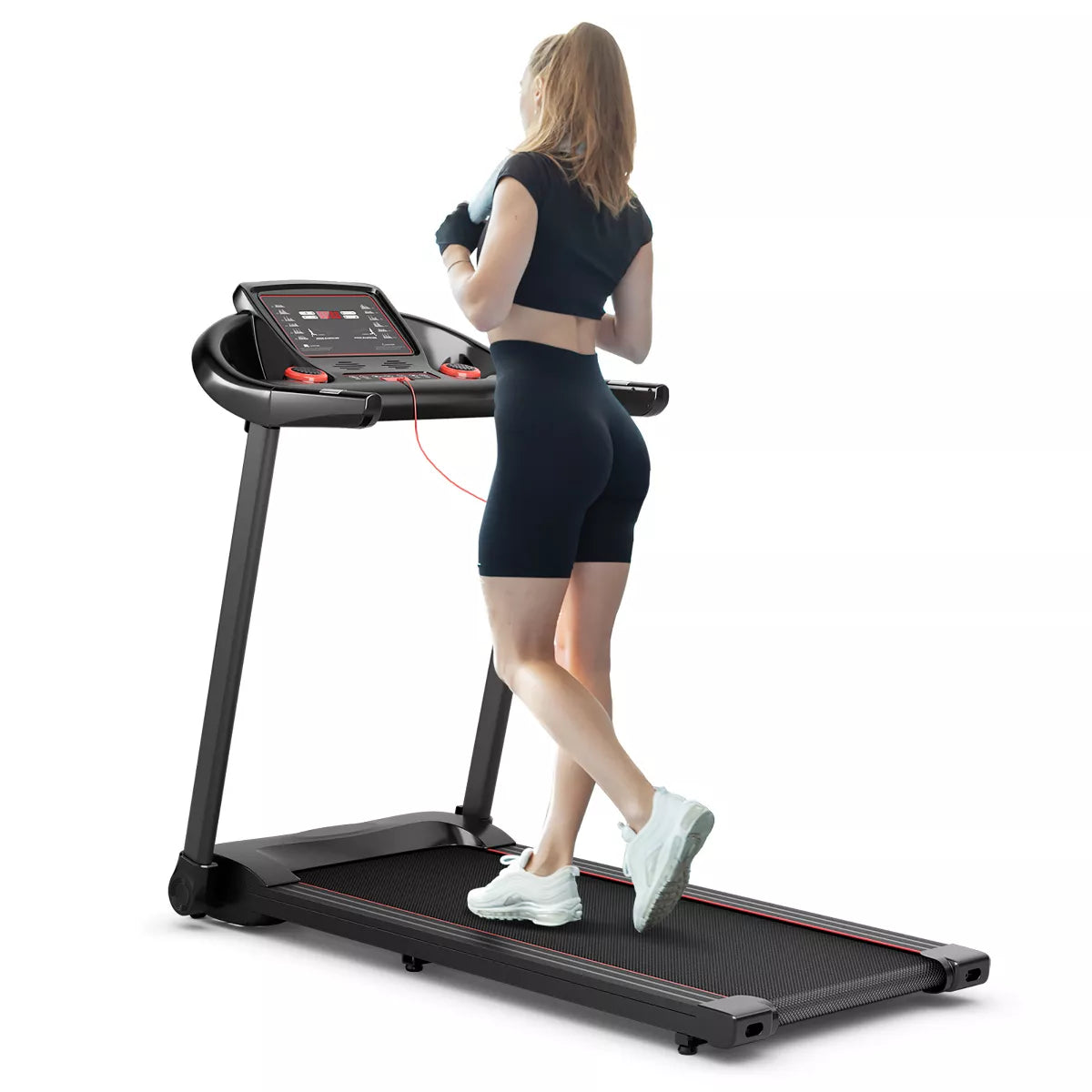 Costway 2.25HP Electric Running Machine Treadmill Bluetooth Speaker APP Control